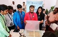 A group of Students from various institutions like IITs, IIMs, Parul University etc. under the aegis of "छात्र संसद" visited  National Archives of India on 27/06/2023 to see the ongoing Exhibition "हमारी भाषा:हमारी विरासत".