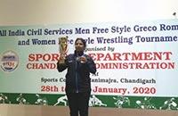 श्रीमती रजनी मलिक, यूडीसी और एनएआई के श्री दिनेश कुमार एलडीसी ने केंद्रीय सिविल सेवा, सांस्कृतिक और खेल बोर्ड, कार्मिक विभाग द्वारा चंडीगढ़ में 28-30 जनवरी 2020 को आयोजित अंतर मंत्रालय पुरुष और महिला कुश्ती टूर्नामेंट में कांस्य पदक और रजत पदक जीता।