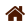 A brown house icon on a white background.